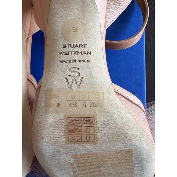 Stuart Weitzman blushing bow 75 cm ginger 37/6.5 pink blush - Picture 16 of 16
